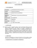 Administracion de empresas. Plan de asignatura