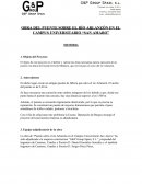 OBRA DEL PUENTE SOBRE EL RÍO ARLANZÓN EN EL CAMPUS UNIVERSITARIO “SAN AMARO”