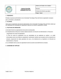 CAPACITACION ADMINISTRATIVA. Página 1
