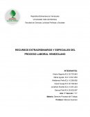 RECURSOS EXTRAORDINARIOS Y ESPECIALES DEL PROCESO LABORAL VENEZOLANO