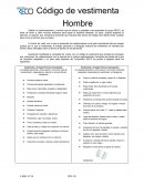 Codigo de vestimenta