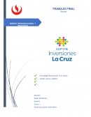 Diseño organizacional. Inversiones la Cruz