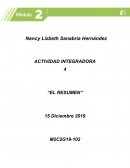 Actividad integradora 4 El resumen. Escuchar con los ojos a las muertas