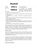 El alcohol y tabaco