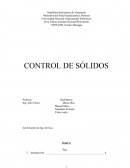 Control de solidos