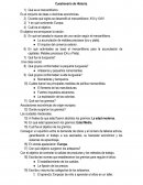 Cuestionario de Historia