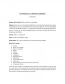 Actividades de la semana académica Planeación