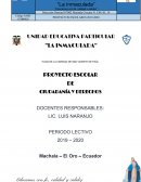 PROYECTO ESCOLAR DE CIUDADANÍA Y DERECHOS