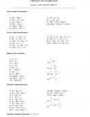 Ejercicios de Factorización s/r