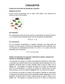 Conjuntos, formas de representar conjuntos. Página 1