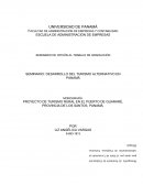 PROYECTO DE TURISMO RURAL EN EL PUERTO DE GUARARÉ, PROVINCIA DE LOS SANTOS, PANAMÁ
