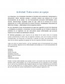 Actividad: Todos somos un equipo