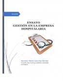 Gestión de la empresa Hospitalaria