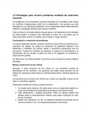 Estrategias para resolver problemas mediante las relaciones humanas