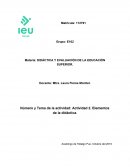 Actividad Elementos de la didáctica