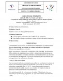 Calibracion de termometro