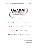 Unidad 3. Juicio oral y medios de impugnación