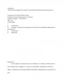 Actividad Informe sobre la propuesta de solución a una dificultad de administración de operaciones