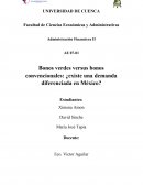 Bonos verdes versus Bonos convenciones