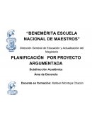Planeacion argumentada ejemplo