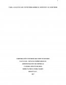 Tabla analitica sobre el servicio y el servidor