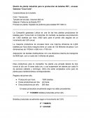 Diseño de planta industrial para la producción de botellas PET