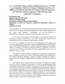 Modificatoria del Reglamento de Ley de inspección laboral