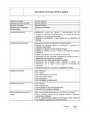 Descripción de cargo Jefe de Logística