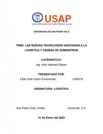 LAS NUEVAS TECNOLOGÍAS ASOCIADAS A LA LOGÍSTICA Y CADENA DE SUMINISTROS. Página 1