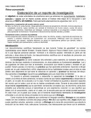 Primer acercamiento a la elaboración de un reporte de investigación