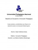 Causas escolares y sociofamiliares que influyen en la deserción escolar en la Educación Media Superior