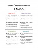 EJEMPLO DE FODA Fabrica y librería la aurora, s.a