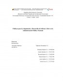 Políticas para la Adquisición y Desarrollo de Software Libre en la Administración Pública Nacional