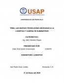 LAS NUEVAS TECNOLOGÍAS ASOCIADAS A LA LOGÍSTICA Y CADENA DE SUMINISTROS