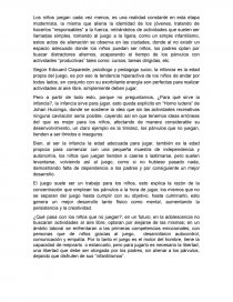Los niños juegan menos. Página 1