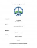 Acciones humanas que impactan en el ambiente