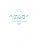 DECALOGO DE UN CONTADOR . FUNDAMENTOS DE ADMINISTRACIÓN