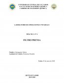 PRÁCTICA N° 4 FILTRO PRENSA