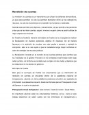 Rendicion de cuentas y fiscalizacion