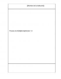 Calidad de Software SQA. Página 1