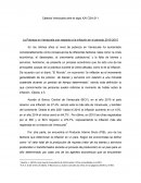 La Pobreza en Venezuela con respecto a la inflación en el período 2010-2015