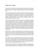 Ensayo TIRAR, COMPRAR TIRAR