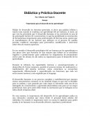 Ensayo: “Importancia para el desarrollo de los aprendizajes”