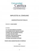 IMPUESTOS AL COMSUMO ADMINISTRACION PÚBLICA