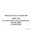 PLANIFICACIÓN MULTIGRADO