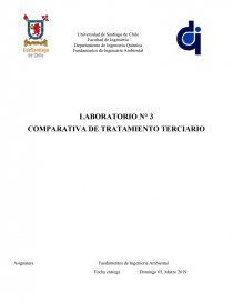 LABORATORIO N° 3 COMPARATIVA DE TRATAMIENTO TERCIARIO. Página 1