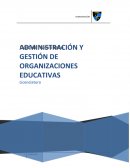 GESTION DE ORGANIZACIONES EDUCATIVAS