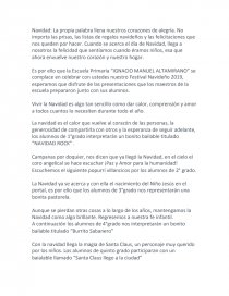 Programa navideño. Página 1