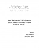 Analisis de la mortalidad en la Parroquia Paracotos