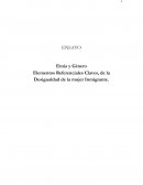 Etnia y Género Elementos Referenciales Claves, de la Desigualdad de la mujer Inmigrante